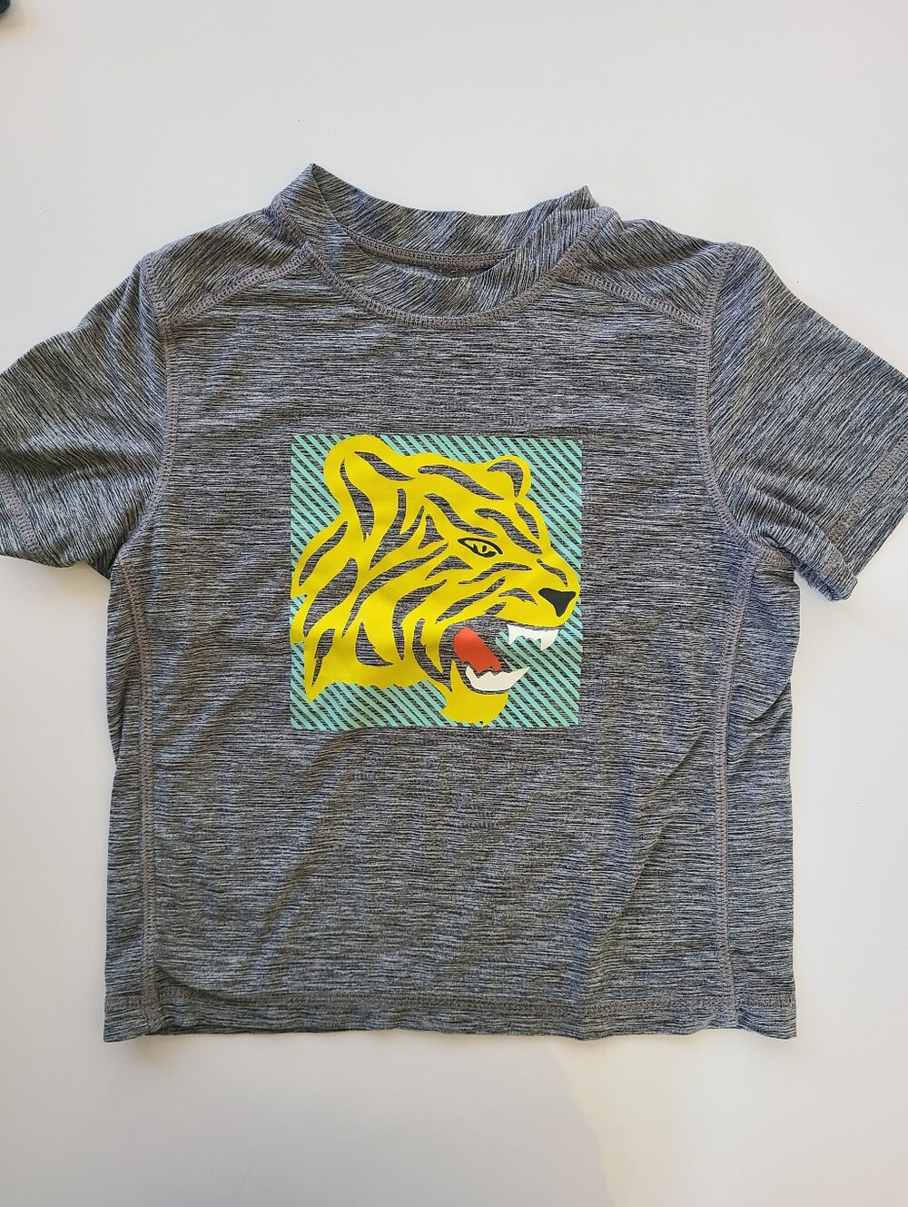 Hanna Andersson Tiger Heather Gray Active Tee
